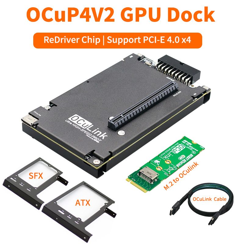 Oculink Egpu Mini Pc - OCuP4V2 OCuLink GPU Dock avec puce