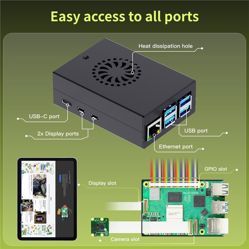 T23C, kit de démarrage Iraspte - Raspberry Pi 5 8Gb Board avis et prix